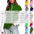 thumbnail image 4 of Womens Half Zip Up Hoodie, Color Blocking Fleece Oversized Cute Sweatshirt, Half-zip Zipper Hoodies for Women,Stand Collar Sweatshirts,Comfy Pullover with Pocket,Fall Clothes,Winter Outfits, 4 of 6