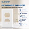 thumbnail image 3 of Placas de pared de 1 elemento con receptáculo dúplex ELEGRP Outlet Covers, 3 of 6
