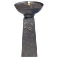 thumbnail image 4 of Sunnydaze Starry Sky Galvanized Iron Bird Bath Fountain with LED Lights - 31.25" H, 4 of 6