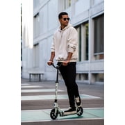 Micro Kickboard Speed Deluxe Kick Scooter, Foldable, 180mm Big Wheels, Ages 8+