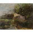 thumbnail image 3 of Willem Maris 14x12 Black Modern Framed Museum Art Print Titled - Meadow with Cows (C. 1880 - C. 1910), 3 of 5