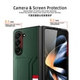 thumbnail image 5 of Business-style card-inserting phone leather case for Samsung Z fold5, card slot, 5 of 9