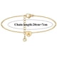 thumbnail image 2 of Boho Femenino Pie de Cadena 26 Letras Hexágonos en Capa Forma de Corazón Tobillera 26 Iniciales Tobillera Pulseras para Mujer Letras Tobillera, 2 of 3