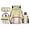 Yellow Sprinkle Frosting Baseball Print, variant on Bulopur Yellow Baseball Print Kids Backpack Set 4 Pcs Durable Waterproof Kids School Bag with Lunch Box, Pencil Case and Water Bottle Cover for Sport Theme Kids
