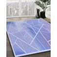 thumbnail image 2 of Ahgly Company Indoor Square Patterned Light Slate Blue Area Rugs, 8' Square, 2 of 6