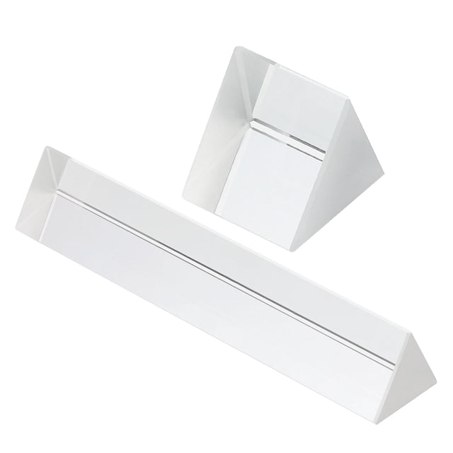 Conjunto de prisma triangular Uxcell de 1"/6", 2 paquetes de prisma de cristal óptico de vidrio, transparente
