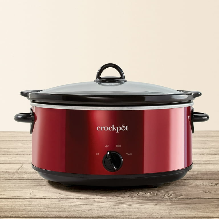 7 Qt Programmable Slow Cooker, Red Crock Pot, Includes Mini Party Dipper, by Technicstreet Store, Oct, 2023
