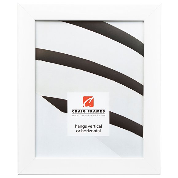 Craig Frames 26267 13 by 19-Inch Picture Frame, Smooth Wrap Finish, 1.26-Inch Wide, White Satin