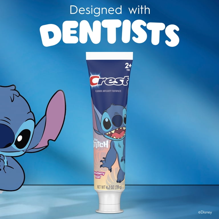 Crest Toothpaste, Strawberry Rush featuring Disney Stitch, 4.2 oz