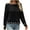 Black, variant on Women Cute Bow Sweater Long Sleeve Bow Front Knitted Pullover Ribbon Lace Up Cable Jumper Knitwear Going Out Top Women's Woven Loose Sweater