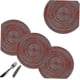 thumbnail image 5 of Round Placemats For Dining Table Ant Wipeable Placemat Washable Kit Place Mats (red4pcs), 5 of 5