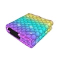 thumbnail image 2 of KLL Rainbow Scales2 Print Fleece Throw Blanket, Horizontal Fleece Bedding Cute Soft Blankets Comfy Fleece Flannel Plush Home Decor for Couch & Bed -50"x40", 2 of 9