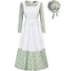 thumbnail image 3 of Vestido de disfraz de pionero para mujer, ropa histórica de la Revolución Americana, vestido colonial modesto de la pradera, disfraces de cosplay de Halloween, 3 of 5