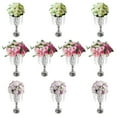 thumbnail image 3 of Miumaeov 10pcs Crystal Flower Vase Wedding Table Centerpieces Flower Stand 21.7inch Tall, 3 of 20