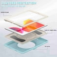 thumbnail image 3 of Dteck Kids Case for iPad 10.2 (2021/2020/2019) Rugged Kickstand Shockproof Heavy Duty Hybrid Three Layer Armor Protective Case for iPad 9th 2021/ 8th 2020/iPad 7th 2019, lightblue, 3 of 8