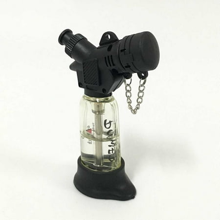 Outdoor Windproof Camping Cigar Cigarette Smoking Pipe Butane Torch Jet Lighter Safety Cap Transparent
