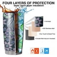thumbnail image 7 of 20 Oz Pioneer Flower Coffee Tumbler Double Wall Insulated Stainless Steel Water Bottle | Metal Reusable Thermoses Flask with Cup Cap | Leak & Sweat Proof with Anti-Dust Lid, 7 of 7