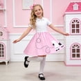 thumbnail image 2 of JFOPQVSM Kids Poodle Skirt for Girls 1950s Dress Costume for Dance Cosplay Career Day, 2 of 6