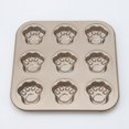 thumbnail image 2 of Baking Pan Cat Paw Even Heat Distribution Bake Tray High Temperature Resistance Bakeware Pans Cookie Mold Chocolate Cake Biscuit 4 Light Golden, 2 of 9