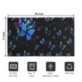 thumbnail image 5 of Black Butterfly Pattern Door Rugs,Washable Non Slip Door Mats Indoor,Decorative Door Mats,Entry Mat Indoor for Entrance,Bedroom,Kitchen,Bathroom,17"x30", 5 of 6