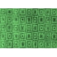 thumbnail image 1 of Ahgly Company Indoor Rectangle Abstract Emerald Green Contemporary Area Rugs, 4' x 6', 1 of 4