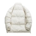 thumbnail image 4 of Vedolay Parka Jackets Coat for Men Fashion Coat Jacket Thick-Parka Overcoat Long Winter Outwear White,3XL, 4 of 4
