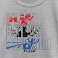 thumbnail image 2 of Girl's The Flash Superheroes Silhouettes  Graphic Tee Athletic Heather Medium, 2 of 5
