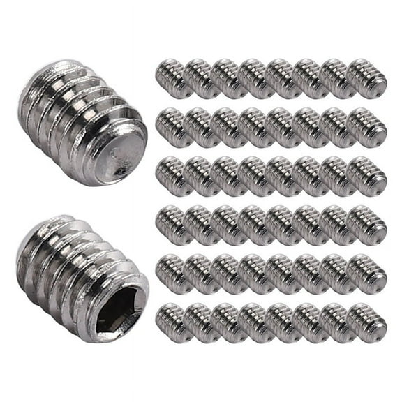 50Pcs M2.5 x 3mm Stainless Steel Hex Socket Set Grub Screws Headless Cup Point