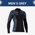 thumbnail image 3 of Greeniant DIVE SAIL 1,5 MM traje de neopreno Tops trajes de neopreno protección trajes de buceo estilo chino para aeróbic acuático Deportes acuáticos hombre gris S, 3 of 6