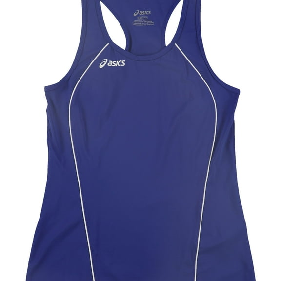 ASICS Womens Attacker Racerback Tank Top, Blue, Small