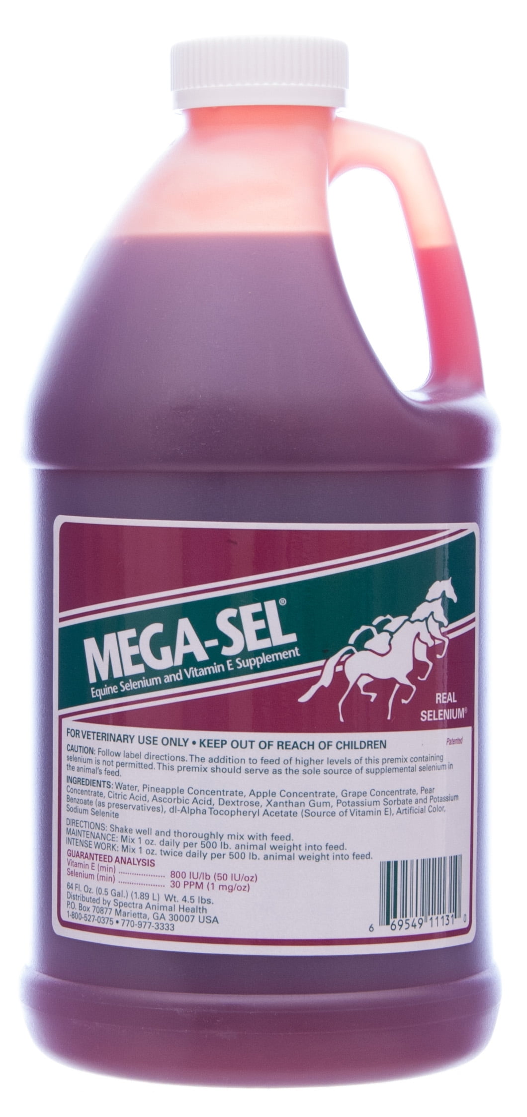 MegaSel The Sore Muscle Solution for horses, 64 oz