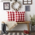 thumbnail image 4 of DII Red/White Buffalo Check Pillow 20x20 Set/2, 4 of 6