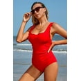 thumbnail image 6 of ALove Square Collar One Piece Swimsuit Women Bathing Suit Sexy Monokini Swimwear S-XL, 6 of 7