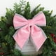 thumbnail image 5 of Decoración De Poliéster Lazo navideño de peluche, 23 x 24 x 3 cm, rosa, poliéster, para corona, árbol, puerta o decoración exterior (1 unidad) Rkxzt, 5 of 9