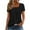 Black, variant on Square Neck Eyelet Tops for Women Casual Short Sleeve Summer Blouse Lace Crochet Elegant Lightweight Tunic Shirt