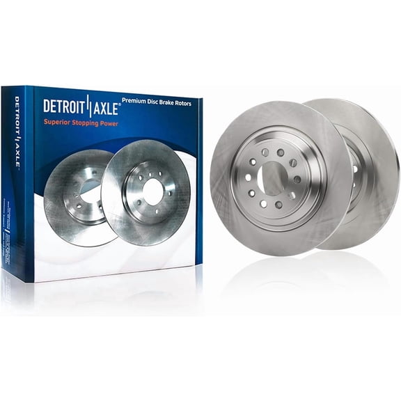 Detroit Axle - Rear Disc Brake Rotors for 2014-2023 Jeep Cherokee, 2015 2016 2017 2018 2019 2020 2021 2022: 12.60" Rotor