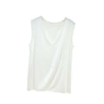 thumbnail image 1 of ZVNAΖH Women's Plus Size Modal Tank Top, V-Neck Ruffle Hem Sleeveless Summer Layering Tops Undershirt, M-5XL, 1 of 5