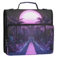 thumbnail image 5 of FORMRS Zipper Binder with Shoulder Strap 2-inch Ring 500 Sheet Capacity File Bag, Pink Road, 5 of 5