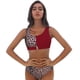 thumbnail image 1 of Traje de baño de dos piezas con estampado de leopardo y cintura alta para mujer, 1 of 6