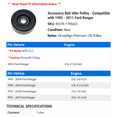 thumbnail image 2 of Accessory Belt Idler Pulley - Compatible with 1992 - 2011 Ford Ranger 1993 1994 1995 1996 1997 1998 1999 2000 2001 2002 2003 2004 2005 2006 2007 2008 2009 2010, 2 of 2