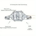 thumbnail image 2 of 2 Carat Radiant Triangle Cut Moissanite S925 Silver Plated 18k Gold Ring for Women and Fashion Party Engagement Wedding Anniversary gifts for boyfriend and girlfriend, 2 of 6