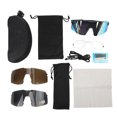 thumbnail image 4 of Gafas de sol deportivas polarizadas GUB 7300 para exteriores, ciclismo, running, montañismo, resistentes al viento, color dorado, 4 of 14