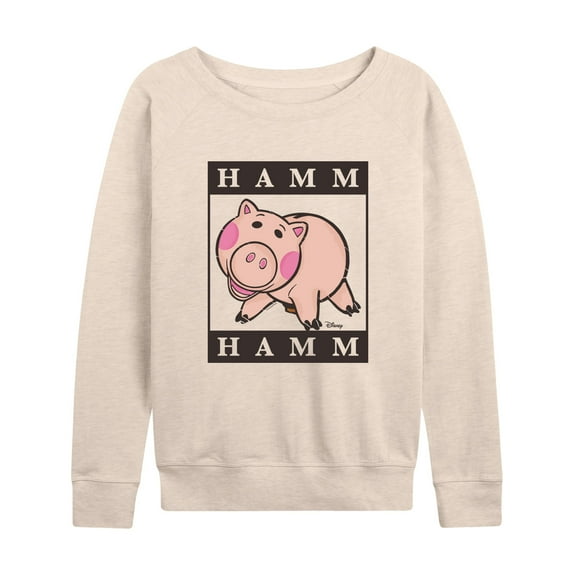 Toy Story 4 - Type Block Hamm - Women's Lightweight French Terry Long Sleeve Shirt