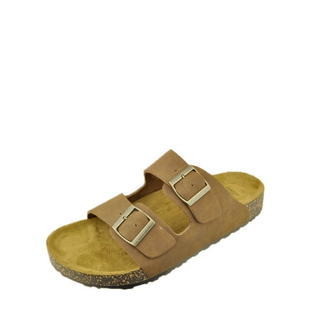 - George Men's Buckle Strap Comfort Footbed Sandal