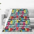 thumbnail image 1 of Balery Trendy Colorful Pineapples 1 Manta de Felpa Suave y Acogedora – Cobija de Franela Aterciopelada para Cama, Lavable y Cálida para Sofá, Mascotas, Transpirable-80"x60", 1 of 7