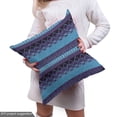 thumbnail image 4 of Ambesonne Aztec Fabric by the Yard Upholstery, Zigzags Diamond Shapes Strips, 2 Yards, Sky Blue Quartz, 4 of 4