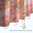 thumbnail image 6 of Pioneer Flower Floral Print Pattern Shower Curtain 84"x72", Bathroom Decorative Shower Curtain Set with 12 Hooks, Waterproof Washable, 6 of 6