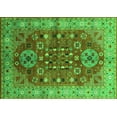 thumbnail image 1 of Ahgly Company Indoor Rectangle Oriental Green Industrial Area Rugs, 8' x 10', 1 of 4