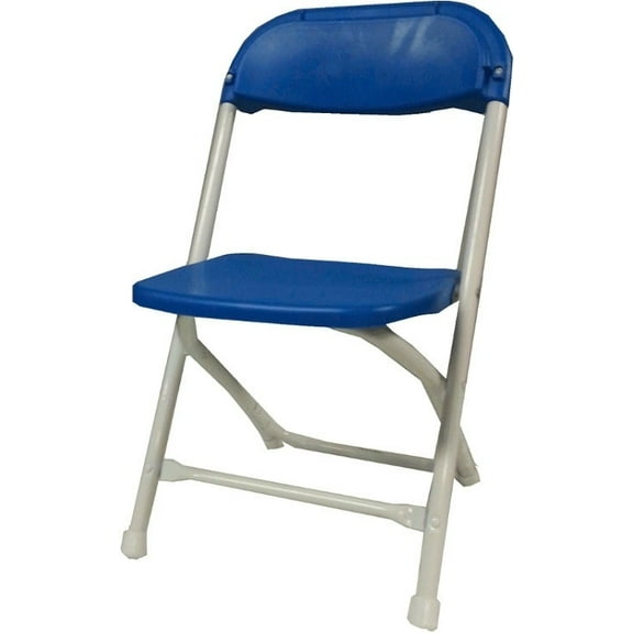 TitanPRO Kid's Plastic Folding Chair - Blue - 10 Pack