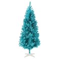 CintBllTer 6FT Artificial Turquoise Christmas Tree Xmas Decoration